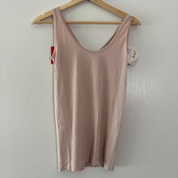 Spanx Womens Laidback Layers Pink‎ V-Neck Soft Tank Top Size Large NWT - Picture 6 of 7
